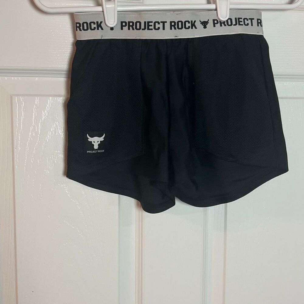 Under Armour Project Rock Athletic Shorts Youth Medium (YMD)